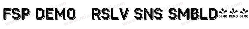 FSP DEMO   Rslv Sns Smbld字体转换